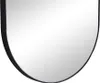 Wandspiegel oval - Metall - 40 x 140 cm - Schwarz - ONIKAL Produktbild-Vorschau 4
