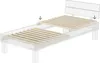 Diagram showing how to install a bed slat base into a bed frame. Produktbild-Vorschau