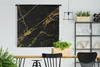 MuchoWow® Wandteppich Wandbehang Marmor - Gold - Schwarz - Produktbild-Vorschau 3
