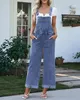 Damen Jeans Latzhose Locker Bequem Modisch Blau S Produktbild-Vorschau 4