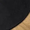 vidaXL Teppich HUARTE Kurzflor Weich und Waschbar Schwarz Ø Produktbild-Vorschau 4