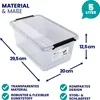 DEUBA® 10x Boîte de rangement 5L plastique transparent Voir les images du produit 2