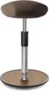 Sitz- Stehhocker Free Tall Triangel Gestrick Braun Chrom Produktbild-Vorschau 1