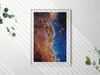 Kosmos und Sterne Bilder NASA– Wandbild mit Rahmen – Produktbild-Vorschau 2