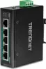 TRENDnet Industrie Switch 5 Port Fast Eth. PoE+ L2 DIN-Rai Podgląd zdjęcia produktu 1