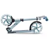 A side view of a light blue scooter with illuminated wheels against a white background. Anteprima dell’immagine prodotto