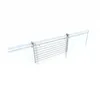 A product shot of a white and silver drying rack mounted on a clear surface. Voir les images du produit