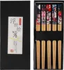 5 Paar Japanische Essstäbchen aus Bambus - Produktbild-Vorschau 1