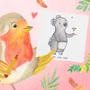 Mr. & Mrs. Panda Grußkarte Gastwirtin Herz - Weiß - Produktbild-Vorschau 5