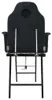 vidaXL Facial Chair Portable Faux Leather 185x78x76cm Black Náhled obrázku produktu 3