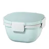 A light blue food container with white clasps is shown against a white background. Anteprima dell’immagine prodotto
