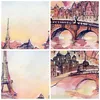 Bilder auf glas - Brücke Eiffle Illustration Frankreich - Produktbild-Vorschau 8