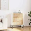 vidaXL Kredens biały 60x30x75 cm Materiał drewnopochodny Podgląd zdjęcia produktu 2