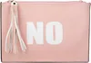 styleBREAKER Clutch mit YES und NO Print, Quasten Anhänger Produktbild-Vorschau 2