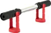 A long LED work light with black ends and a silver body, supported by two red stands, is shown against a white background. Produktbild-Vorschau