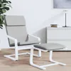relaxační křeslo vidaXL Light Grey Fabric Náhled obrázku produktu 3