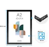ACAZA Fotorahmen A2 Format - Fotorahmen aus MDF Holz - 42 x Produktbild-Vorschau 3