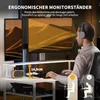 HOMCOM-Eckschreibtisch-Spanplatte, Metall-137L x 140B x Produktbild-Vorschau 5