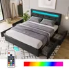 Erwachsenenbett 140x200cm mit 4 Schubladen und Produktbild-Vorschau 1
