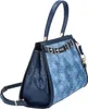 GUESS Handtasche DOVIE Satchel Denim Logo Produktbild-Vorschau 5