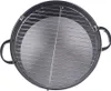 A top-down view of a round charcoal grill with a metal grate. Podgląd zdjęcia produktu
