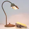 Bankerlampe 41 cm E14 Bronze aus Messing massiv Vintage Produktbild-Vorschau 2