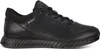 A black leather sneaker is shown from the side against a white background. Podgląd zdjęcia produktu