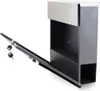 A black and silver mailbox with its door open and two keys attached. Produktbild-Vorschau