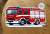 Modellauto-Regal für 80 Autos 1:64 – Wandregal & Setzkasten für Spielzeugautos, Feuerwehr-Motiv, HDF-Trennwände – weitere Produktansicht Produktbild-Vorschau
