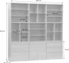 Libreria modulare decorativa in legno con 9 elementi, Anteprima dell’immagine prodotto 8