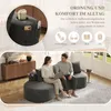 STILVORA Sofa mit Leinenstoff atmungsaktiv und 4 Produktbild-Vorschau 5
