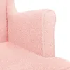 Poltrona vidaXL rosa bouclé Anteprima dell’immagine prodotto 7