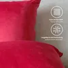 Lionmood Premium Samt Kissenbezug Rot 50x50cm -1er- Velvet Produktbild-Vorschau 4