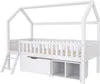Merax kinderbed met hemelbed, 90x200 cm, met lades en Productafbeelding-voorbeeld 10