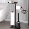Toilettenpapierhalter, 4-in-1 WC-Rollenhalter, stehender Produktbild-Vorschau 6