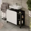 Mobiletto per lavabo Vicco Karen Antracite/bianco 80 x 65 Anteprima dell’immagine prodotto 3