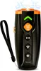 A black and orange ultrasonic dog trainer device with a wrist strap, shown against a white background. Produktbild-Vorschau