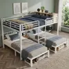 Merax Metalen stapelbed, 140x200 + 90x200 cm, kinderbed met Productafbeelding-voorbeeld 5