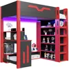 Letto a castello Merax Gaming 90x200 cm con scrivania, Anteprima dell’immagine prodotto 6