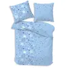Sterne und Sternchen Bettwäsche in blau & himmelblau 80x80 Produktbild-Vorschau 2
