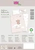 A product image for baby bedding with a teddy bear graphic. Produktbild-Vorschau