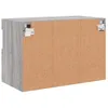 vidaXL Armoire TV murale avec lampes LED Gris Sonoma Voir les images du produit 12