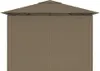 vidaXL Zahradní stan se závěsy 4x3 m Taupe 180 g/m² Náhled obrázku produktu 4