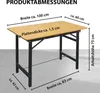 Werktisch klappbar 100 x 60 x 75 cm 150 kg Tragegriff Produktbild-Vorschau 3