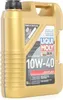 A gold plastic jug of Liqui Moly 10W-40 motor oil against a white background. Produktbild-Vorschau