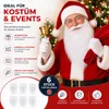 2 in 1 - Weihnachtsmannbart - Nikolausbart Bart weiß Weiß - Produktbild-Vorschau 5