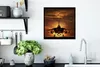 MuchoWow® Gerahmtes Poster Die Silhouette eines Kampfjets Produktbild-Vorschau 3