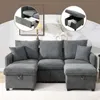 U-Form Ecksofa mit Staufunktion & Schlaffunktion - Inkl. Produktbild-Vorschau 4