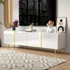 okwish TV stolek TV-Lowboard se 4 dvířky, 170×35×46 cm, Náhled obrázku produktu 1