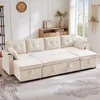 Merax Ecksofa, U-Form Sofa mit Schlaffunktion und Produktbild-Vorschau 3